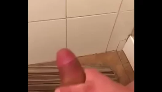 Horny Solo Guy Blasts Huge Cum Shot – Sticky Mess in Bathroom – HotGayCams 18+