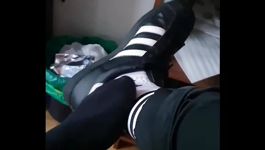 Barefoot Teen Secrets: Adidas fetish Big Black Cock Action – 18+