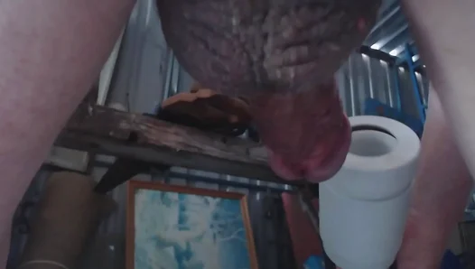 Daddys Filthy Solo Fun in the Shed — Toy Pleasure Hot Cum Play – 18+
