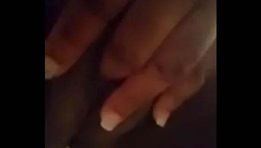 Ebony Beauty Moans Softly While Slick Fingers tease Her Soaking Clit – Solo Play