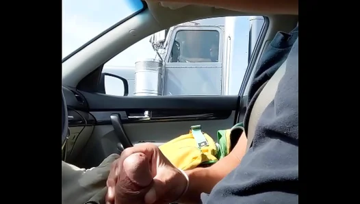 Highway Heat: Trucker Duo JERKS OFF Exposed in Bold Voyeur Showdown – Part 2