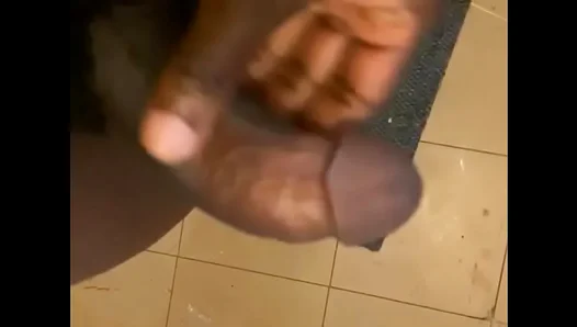 Massive Ebony Stud Jerks His Thick Black Cock – Intense Solo POV Fun