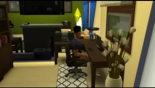 Sim Goes Wild: Hot Animated Guy Masturbates Intensely – XXXAnimeGay 18+