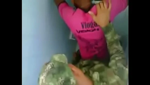 Steamy Encounter Between Uniformed Soldiers in Colombias Men Room – Gay Military Heat 18+
