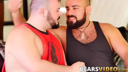 Chubby Bear Rims Raw Dicks Deep into Hung Stud – HardcoreGay Bliss