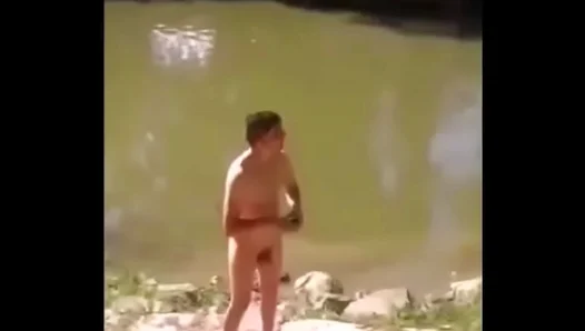 Hungarian Heat: Trutyi Flashes His Massive 22cm Cock Outside – Wild Solo Show
