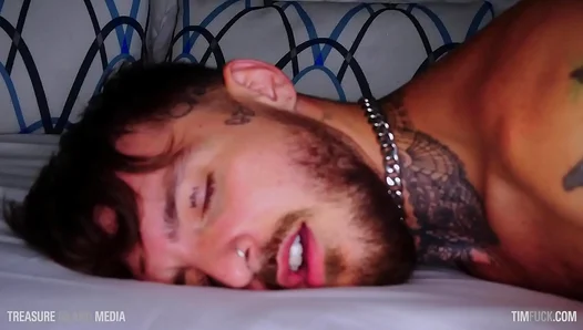 Beastly Tattooed Stallion Takes Endless Blowjob — Massive Meat Pounded Until Spent –