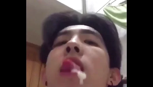 Young Thai Stud Thirsts for Cream — Swallows Hard in Hot Solo Session – 18+