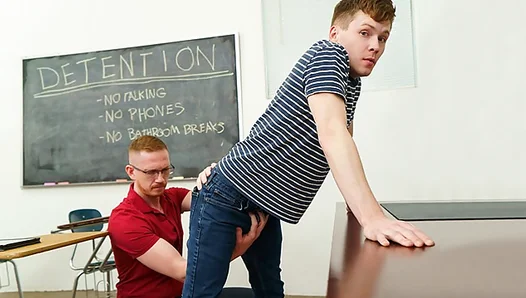 Prof Kayman Punishes Hungry Pupil After Class — Steamy Hardgay Action