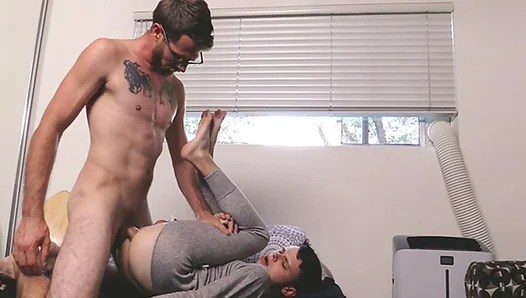 Stepdad Alex Cant Resist Teen Dick — Surprise Blowjob Gets Wild – 18+