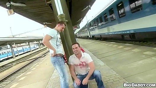 Public Heat: Andy Mallev Takes It Hard at the Train Station – 18+