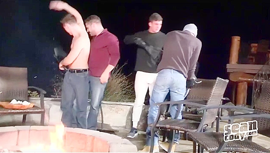 Winter Thaw: Hot Twinks Ignite Passion in Steaming Group Play – 18+