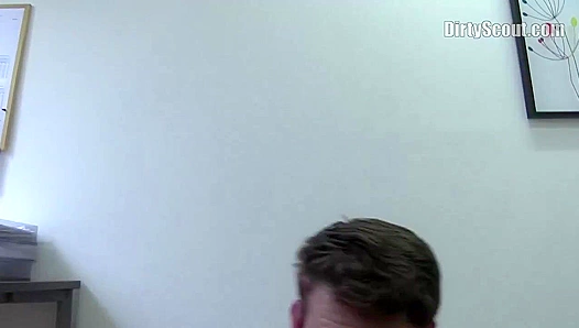 Slender Twink Gags on Load After Hardcore Ass Ripping — DirtyScout 18+