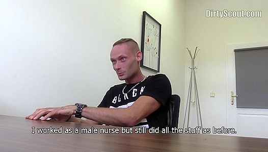 Slovak Beast Dominates POV, Gags on Thick Cock – DirtyScout 18+