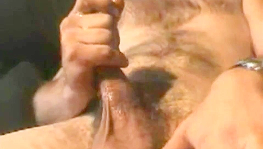 Thick Hairy Cock Rises Under Skillful Touch — Steamy Mature Gay Scene