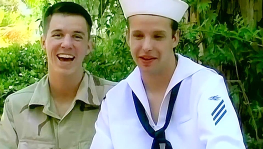 Hardcore Booty Call: Sexy Soldiers Take Rough Ass Cream Filled Faces – 18+