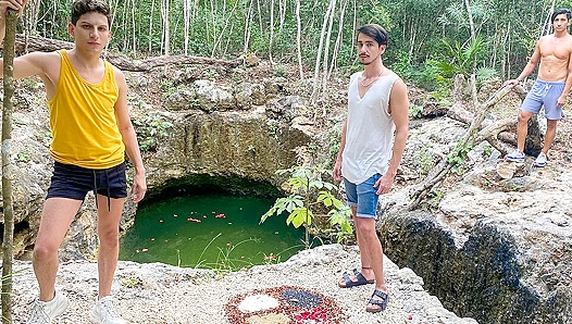 Double Trouble in Paradise: Spitted by Two Horny Latino studs – 18+
