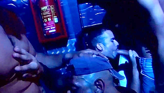 Hot Party Twinks Swap Blows Jobs in Dark Club – Wet Gay Lust Fest