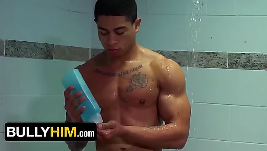 Geek Meets Jock: Steamy Shower Fuck Turns into Rough Ass Claiming – 18+ Anal