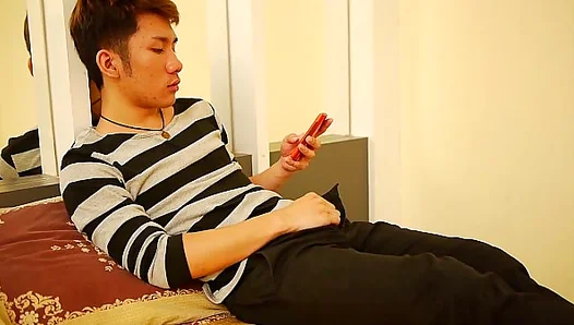 Oiled Up Desire: Young Asian Twink JERKS OFF for Hot POV Action – 18+