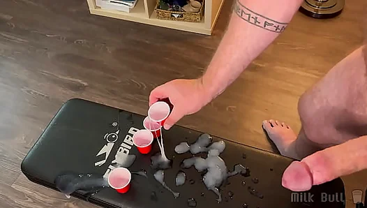 Stepbrothers Blast Cream into Shots — Endless Ropes of Cum Payday – 18+