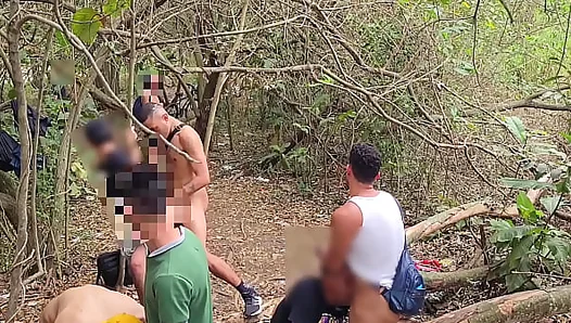 Steamy Forest Rendezvous: Wild Bareback Fucks Among Naked Strangers – GayPornForest 18+