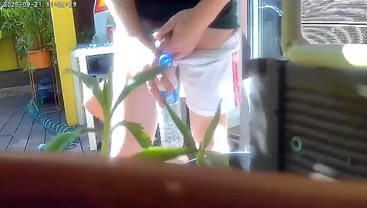 Redhead Teens Dirty Little Secret: Caught Pissing Then Sucks Off for Waterplay Fun – 18+