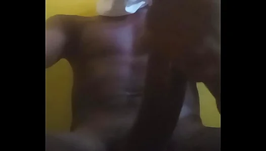 Jacking Off That Thick Black Cock Till Huge Creamy Load Blows – Teen Solo