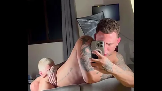 Tattooed Muscle Stud Rides Him Hard Before Cumming Deep – GayPornHub 18+