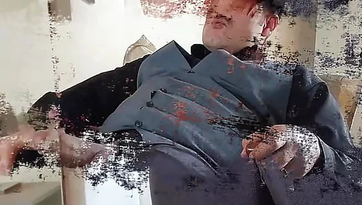 Yuri Gacho Shows Off Massive Hard Cock in Steamy Nude Mirror Pose – Horny Solo Act