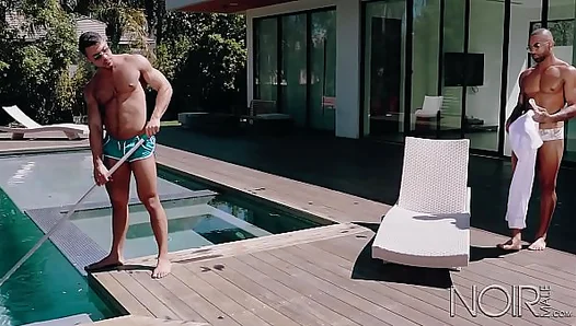 Big Dick Power: Black Stallion Claims Hung Pool God Seth Santaro – Dark Heat Sex