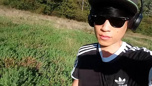 Jon Arteen Bares His Cock Pees Outdoors – Hot Asian Gay Moment – 18+