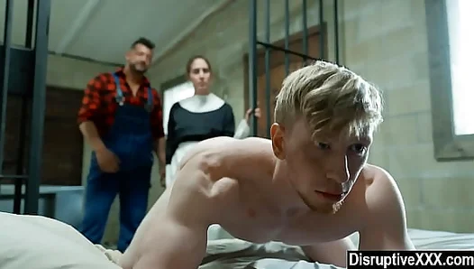 Submissive Twink Takes On Huge Studs Power Ride – No Mercy Fuck Session