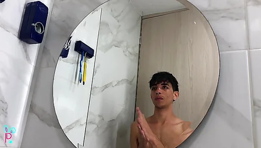 Cute Latino Twink Bares Huge Erect Cock in Steamy Solo Session – HotNakedTwinks 18+