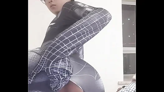Teen Shows Off Spider-Man Moves While Packing Huge Hard Cock – GayPornHub 18+
