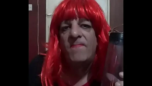First Time Tasting? Bi Crossdressing Mark Wright Drinks Pure Golden Nectar – 18+