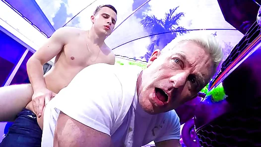Young stud dominates stepdad with fiery passion – intense ride action