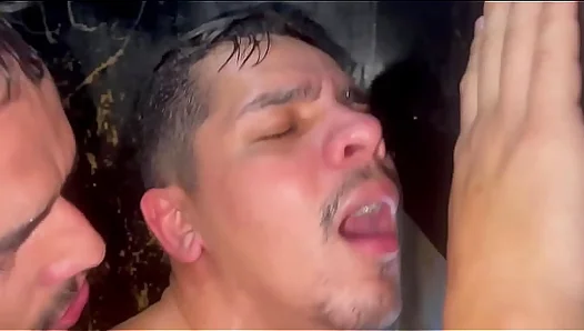 White Stallion Discovers Horny Guys at Glory Hole — Raw Passion Ignites