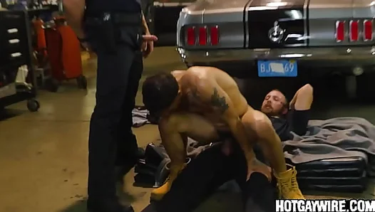 Cuffed Claimed: Two Officers Dominate Him Raw – GayPorn Intense Scene Pt.3