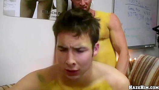 Massive Cocks Raw Lust: Frat Hazing Turns into Pure Gay Sex Chaos – 18+