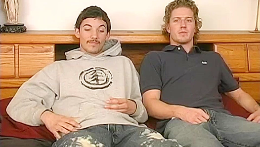 Blond Brothers Exchange Dirty Talk Before Mutual Masturbation – Hot Group Action