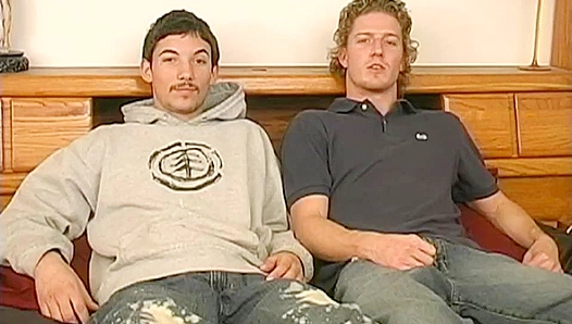 Blond Brothers Exchange Dirty Talk Before Mutual Masturbation – Hot Group Action