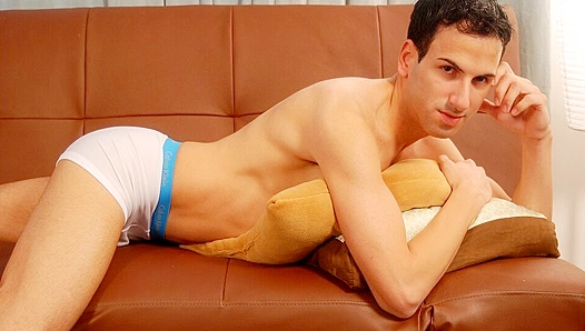 Alek Moans Loud, Jerking Off Hardcore on the Couch – Steamy Solo Show 18+