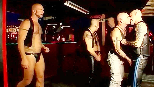 Leather Daddies Take Charge: Hot Bareback Action Begins at the Gay Bar – Amateurs Invited