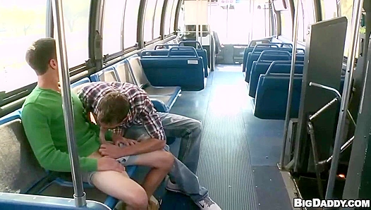 Luke Milan Gets Ridden Hard by Romero on Crowded Bus – Steamy Public Encounter