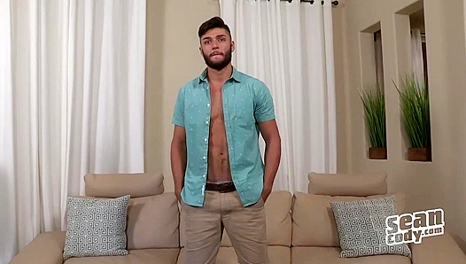 Beardy Hunk Kipp Swallows Massive Load on Sofa – Exclusive Scene SeanCodyX