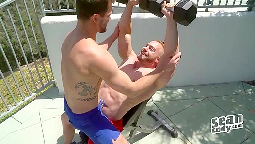 Post-Gym Fire: Muscled Studs Ignite in Steaming Hot Passion – SeanCody