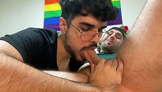 Savoring His Thick Come While Milking a Rock-Hard Cock – 18+ Blowjob Scene