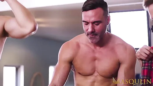 Teddy Torres Ace Quinn Heat Up in Wild Bareback Threesome – MASQULIN