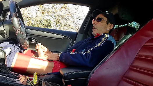 Bulgarian Gypsy Cruising for Love – Steamy Solo Show in Parked Car GayCamX 18+